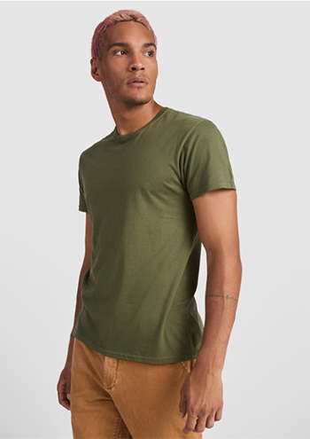 Camiseta de manga corta con cuello redondo para hombre