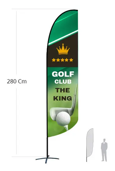 Bandera Pluma h 250 cm monofacciale