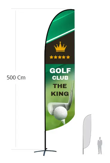 Bandera Pluma h 500 cm monofacciale