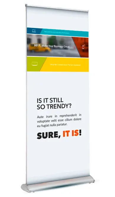 Roll-up Deluxe Doble cara 85x200 cm