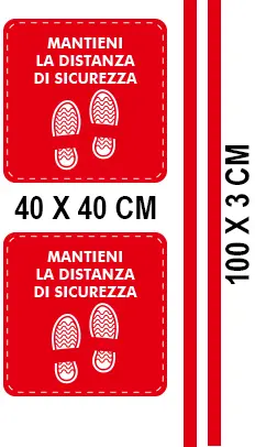 Kit de pegatinas cuadradas rojas