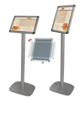 Poste de información ajustable A4
