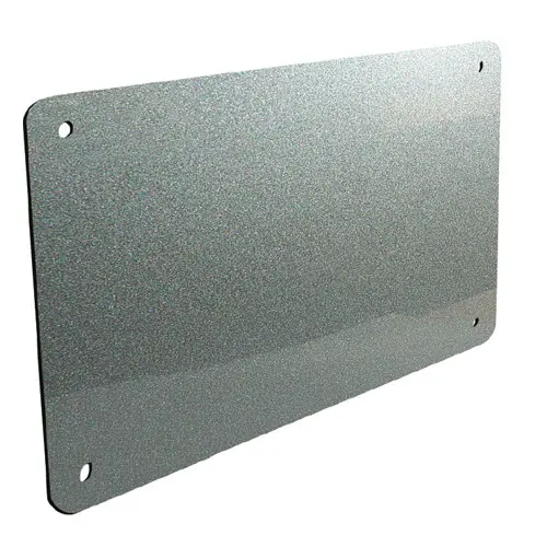 Placa de plata brillante 30x20 cm