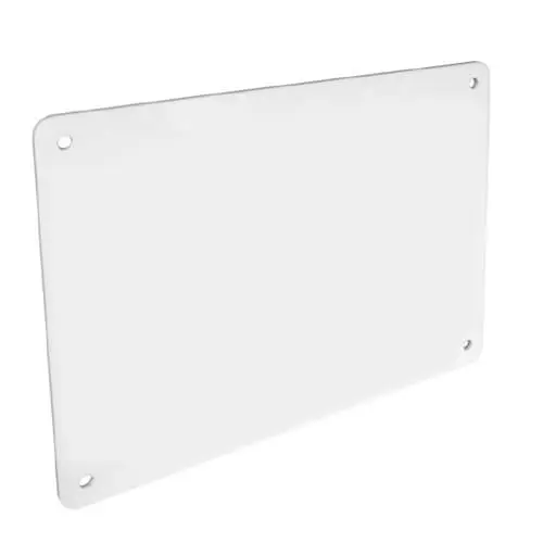 Placa blanco mate 30x20 cm
