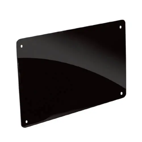 Placa negra brillante  40x30 cm
