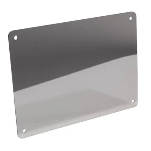 Placa de espejo de cromo 30x20 cm