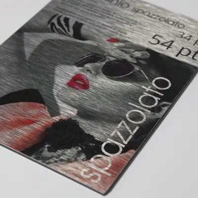 Aluminio Dibond gris cepillado 3mm