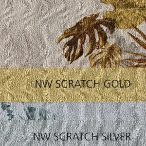 Papel pintado dorado o plateado