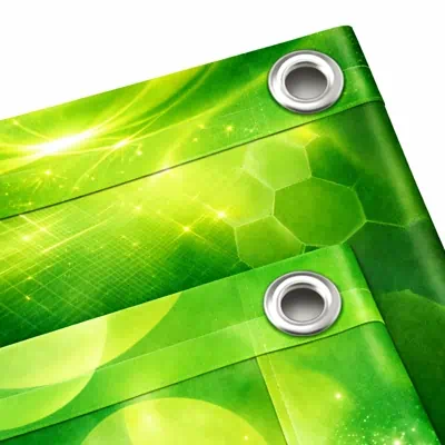 stampa striscioni con retro nero 