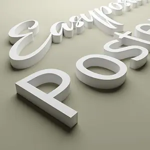 Letras, logotipos o formas 3d en forex pvc 19 mm de espesor