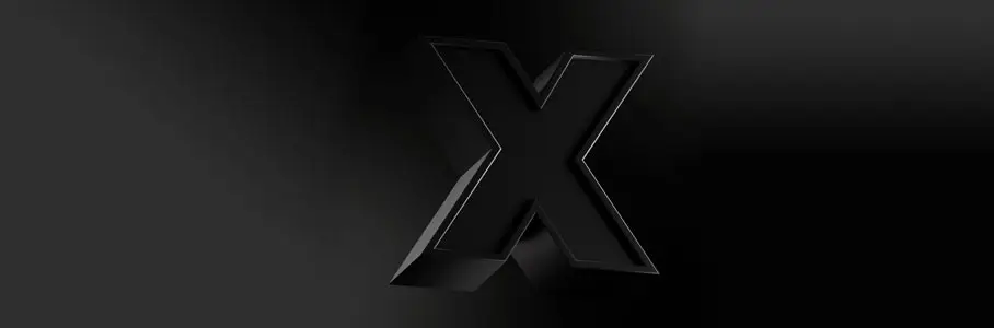 Logotipo de Forex 3D negro de 19 mm