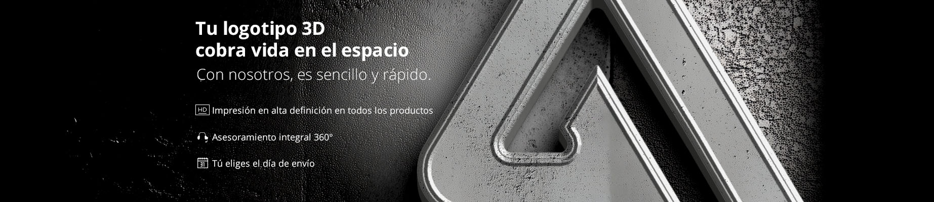 Logo e scritta a rilievo 3D 